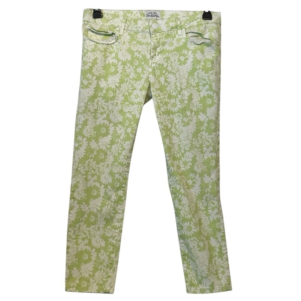 Aeropostale Green and White Sizeā 11/12 Lola Cropped Jeggings Pants or Jeans